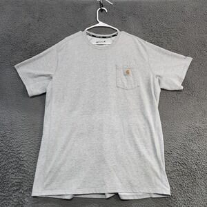 Carhartt Shirt Mens XLT Gray Force Relaxed Fit Pocket Tee Moisture Wicking